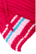 Комплект детский (для девочки) шапка и шарф в полоску 65PG0009 junior малиновый