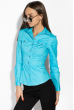 Классическая женская рубашка 118P082-1 голубой