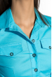 Классическая женская рубашка 118P082-1 голубой