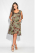 Платье женское с карманами 464F002 оливковый