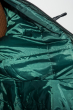 Куртка женская удлиненная, с пуговицами в виде клыка 68PD161 темно-зеленый