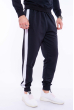 Мужской спортивный костюм (свитшот, брюки) 603F001 черно-белый
