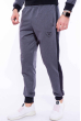 Мужской спортивный костюм (свитшот, брюки) 603F001 серо-черный