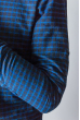 Рубашка стильная мужская 371F003 серо-синий