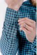Рубашка стильная мужская 371F003 серо-голубой