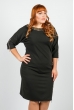 Платье женское для пышных дам 37P003 черный