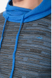 Свитер мужской, два цвета 48P3243 серо-голубой