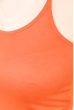Майка женская на тонких бретелях 436V017-1 оранжевый