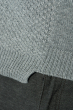 Свитер мужской комбинированное вязание 000KO044-2 серый