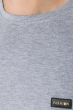 Свитшот мужской, однотонный 70P033 светло-серый меланж