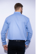 Рубашка мужская однотонная 120PAR035 голубой