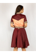 Платье бордово-персиковое 265P8092 бордово-персиковый