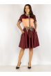 Платье бордово-персиковое 265P8092 бордово-персиковый