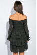 Платье женское до колена №19PG026 черный