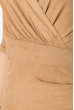 Платье женское из мягкой ткани, вечернее  64PD309-3 песочный