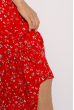Платье в мелкий цветочек 632F010-2 красный