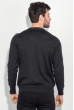 Джемпер мужской фактурный узор 50PD543 черно-серый Джемпер мужской фактурный узор 50PD543 черно-серый