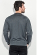 Джемпер мужской фактурный узор 50PD543 серо-черный Джемпер мужской фактурный узор 50PD543 серо-черный