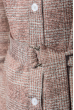 Платье (полубатал) женское с поясом 64PD290 фрез-серый , клетка 