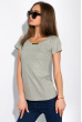 Женская футболка из хлопка 434V004-5 серый меланж