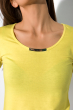 Женская футболка из хлопка 434V004-5 лимонный