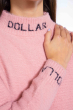 Модный свитер с надписями на воротнике 120PFA374157 пудра