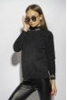 Модный свитер с надписями на воротнике 120PFA374157 черный