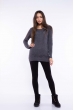 Свитер женский удлиненный 610F004 темно-серый Свитер женский удлиненный 610F004 темно-серый