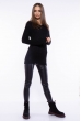 Свитер женский удлиненный 610F004 черный Свитер женский удлиненный 610F004 черный