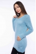 Свитер женский удлиненный 610F004 ментоловый Свитер женский удлиненный 610F004 ментоловый