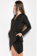 Платье женское декорированное пуговицами 83P1290-1 черный
