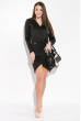 Платье женское декорированное пуговицами 83P1290-1 черный