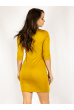 Платье цвет светло-горчичный 265P9306-2 светло-горчичный