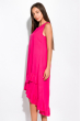 Платье свободного покроя с воланами 120PDS8533 ярко-розовый