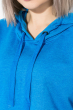 Свитшот женский с капюшоном 82PD367-1 голубой (темный)