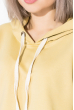Свитшот женский с капюшоном 82PD367-1 желтый (темный)