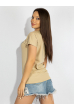 Футболка женская бежевая 85F077-1 бежевый