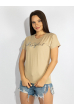 Футболка женская бежевая 85F077-1 бежевый
