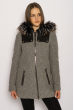 Пальто женское 130P004 светло-серый