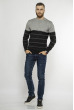 Стильный мужской свитер 85F059 серо-грифельный