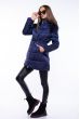 Куртка женская с перьевой отделкой 120PSKL2205 темно-синий