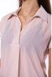Блуза женская  со сборками 118P388 пудровый