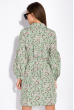 Платье с нежным цветочным принтом 103P492-1 светло-оливковый / принт