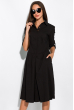 Платье с классическим воротничком 120PKRM160-1 черный
