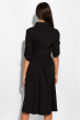 Платье с классическим воротничком 120PKRM160-1 черный