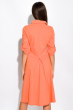 Платье с классическим воротничком 120PKRM160-1 оранжевый