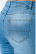 Джинсы женские вышитые бусинками 417F002 светло-синий