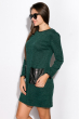 Платье с карманами 120PO7506 зеленый меланж