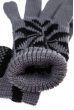 Перчатки  мужские теплые  254V004-3 серо-черный