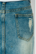 Юбка джинс женская рваная 104V001 синий